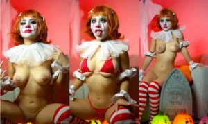 Cashbxnny Shows Her Body In Pennywise Costume - Cashbxnny leak