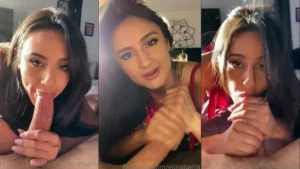 Eliza Ibarra Swallows Cum After Blowjob - MyPornerLeak