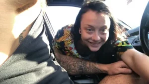 Goth Alessa_Savage Gives Messy BJ In The Car - Alessa_Savage leak