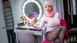 HijabMylfs – Krystal Sparks – Anniversary Surprise Not-So-Shy Hijab Wife Spitroasted! - MyPornerLeak