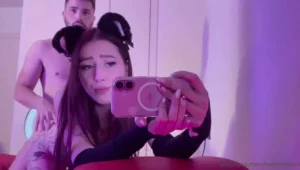 Horny Cat Hellomoonli Gets Smashed By Her Man - MyPornerLeak
