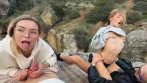 Lis Evans & SpiriteMoon Enjoy Two Cocks On The Beach - SpiriteMoon leak