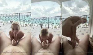 Madison Moores’ Outdoor Quickie On The Balcony - MyPornerLeak
