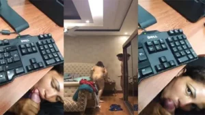 Mature Horny Women BJ Fucking a Office Lucky Guy – Indian porn video