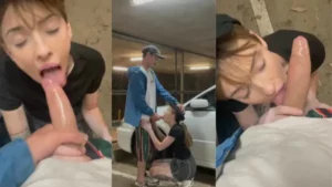 SnowBunni_bne Gives Head In A Parking Lot - MyPornerLeak