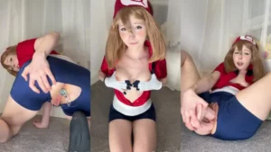 Sushibunniii’s Double Dildo Masturbation As Pokemon’s May - MyPornerLeak