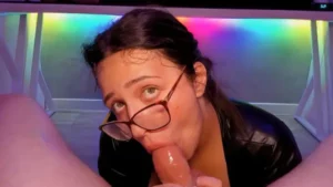 SweetPussy1311 Sucks Her Tits & Gives A Boobjob - MyPornerLeak