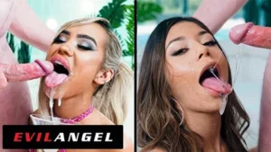 Throat Fuck Double Feature Deepthroat POV - MyPornerLeak