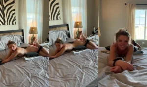 Tied Up Bougie_Bb Gets Drilled By A Machine - MyPornerLeak